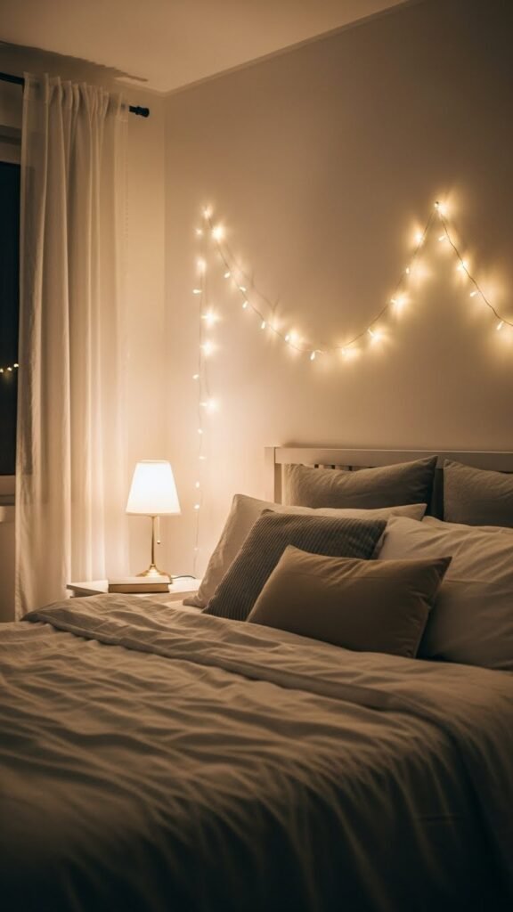 Drape Fairy Lights Along Walls and Ceilings