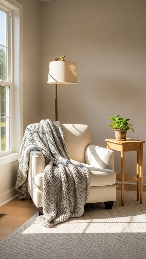 how to decorate a living room corner