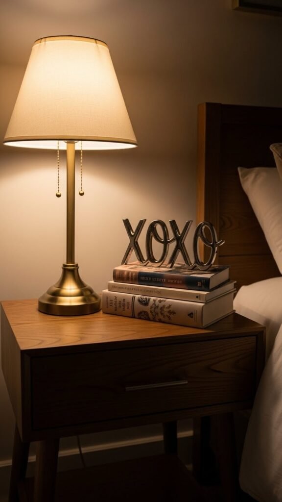 XOXO Nightstand Decor