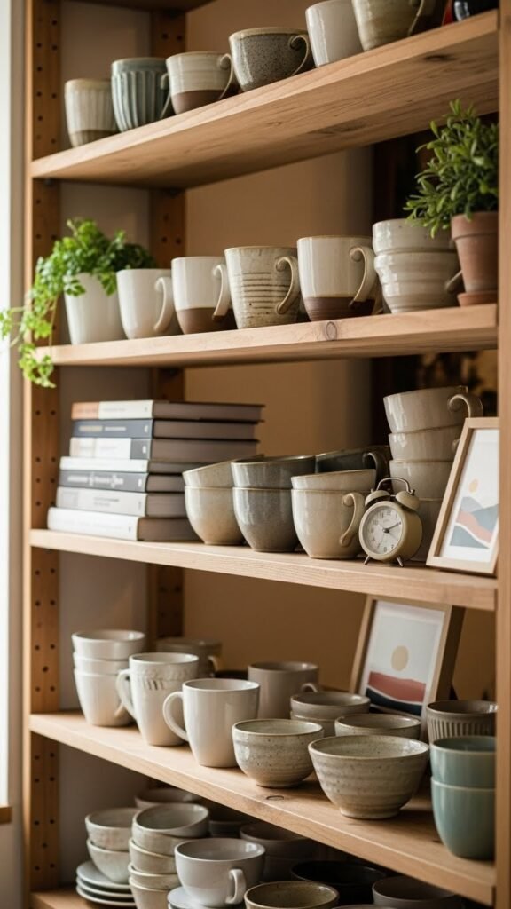 Style Open Shelves Like a Favorite Café Corner