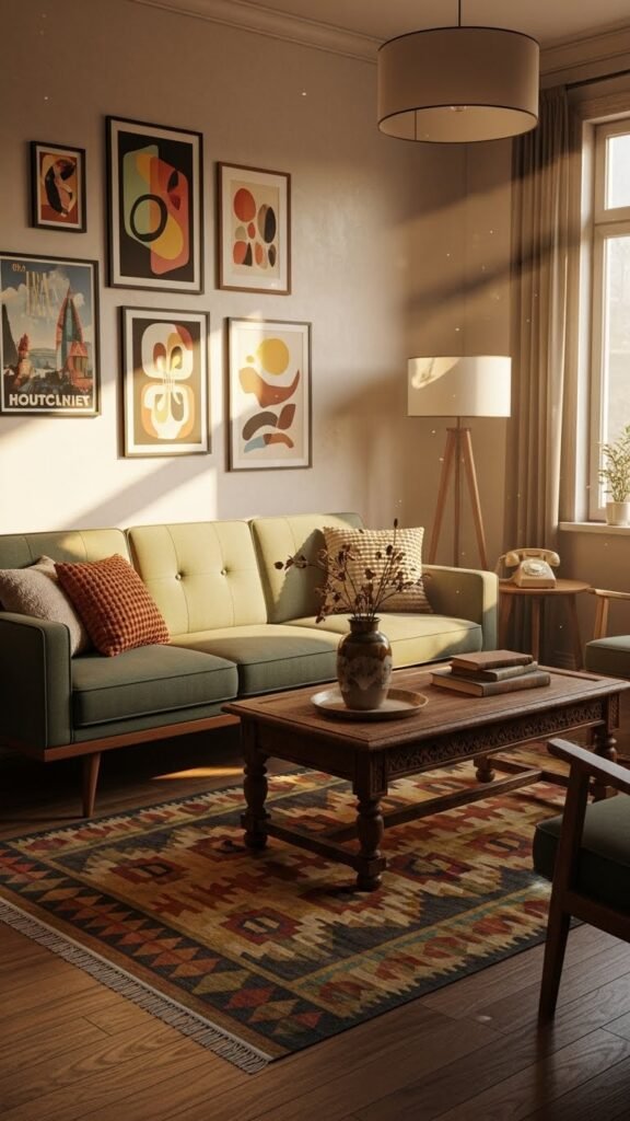 how to decorate a vintage room