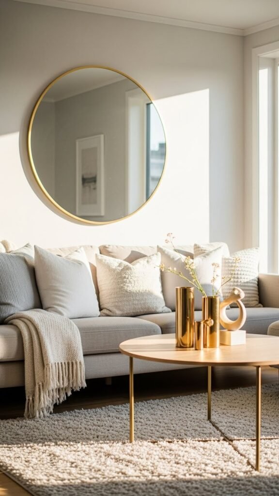 how to decorate with gold accents