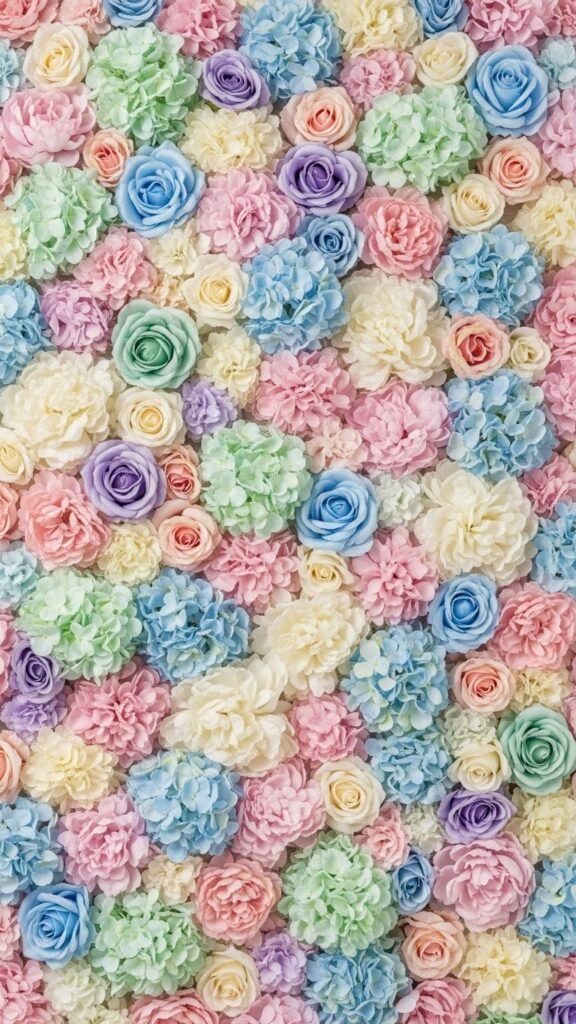 Faux Flower Panel Backdrop