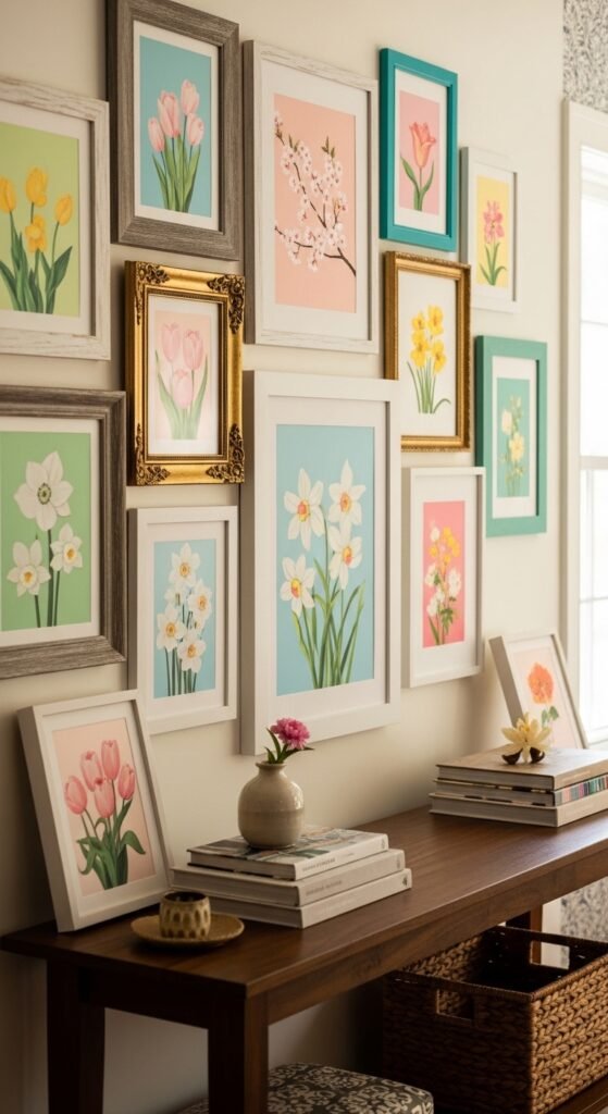 Floral Artwork Gallery Wall