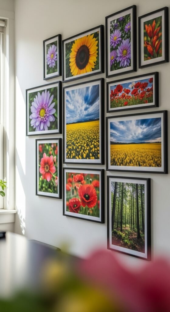 Gallery Wall With Nature Photography
