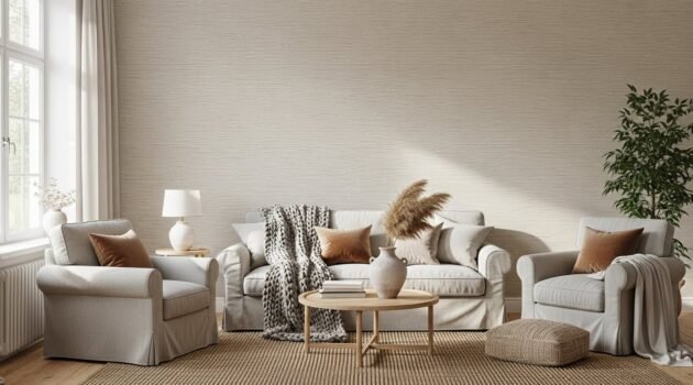 How to Decorate With Textured Wallpaper for Depth