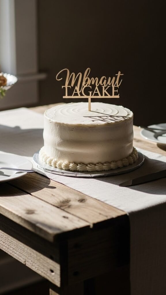 Wooden Name Cutout Toppers