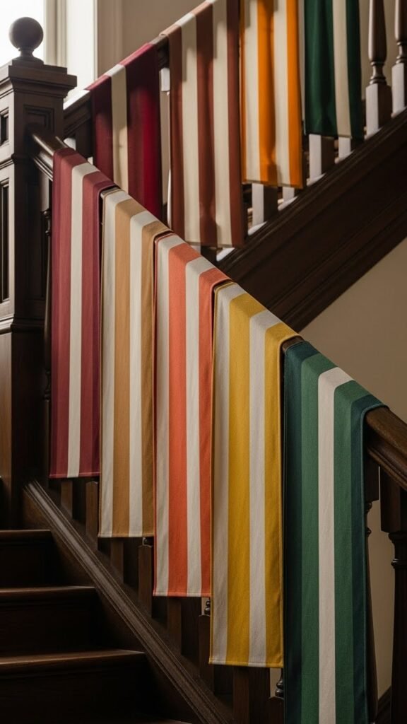 Striped Holiday Banner Flags