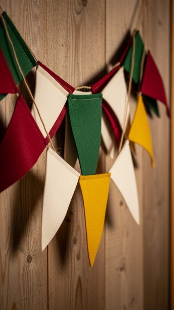  Felt Holiday Banner Flags
