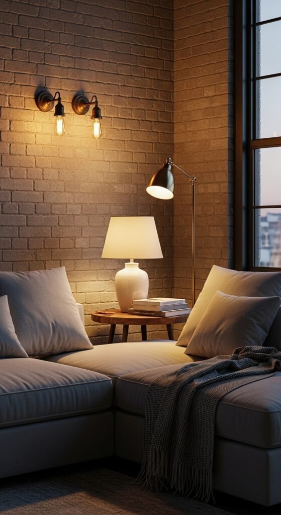 Layer Lighting to Soften the Space