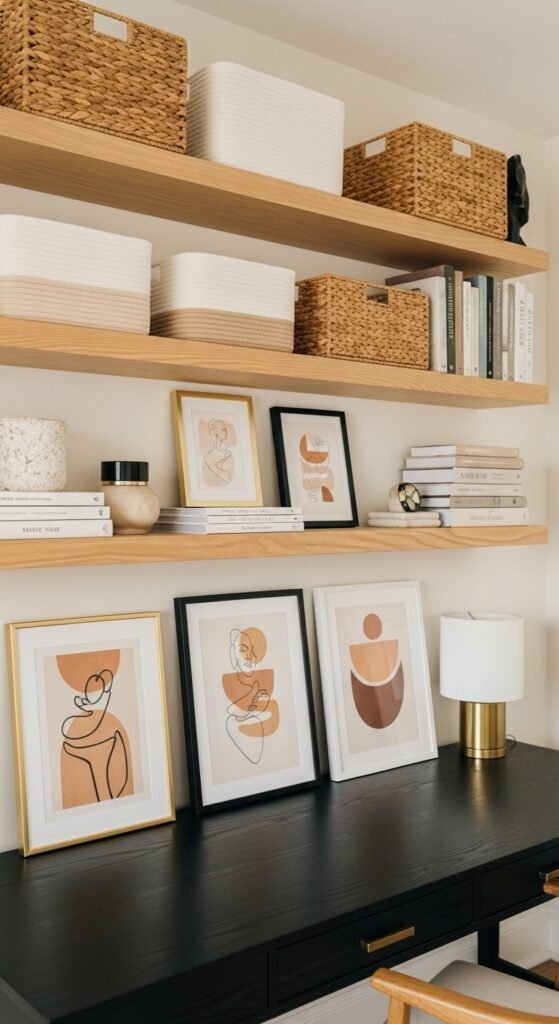 Match Shelf Size to Wall Size