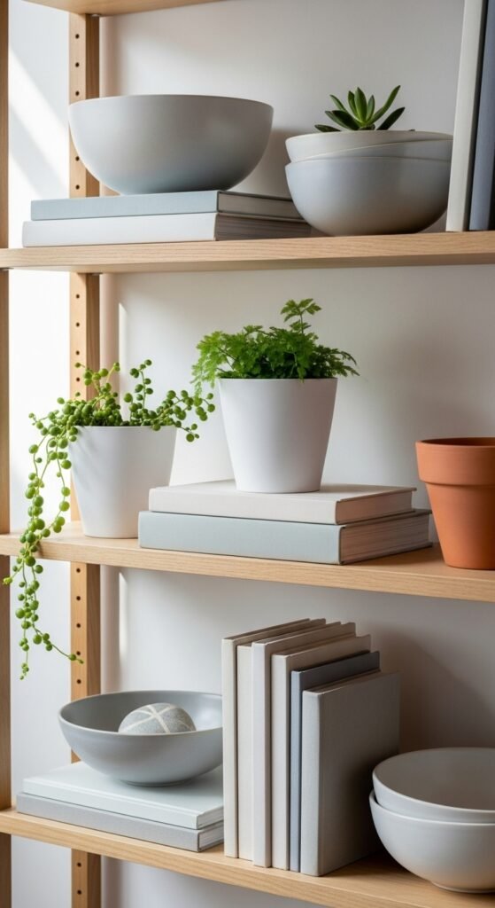 Small Greenery in Neutral Pots