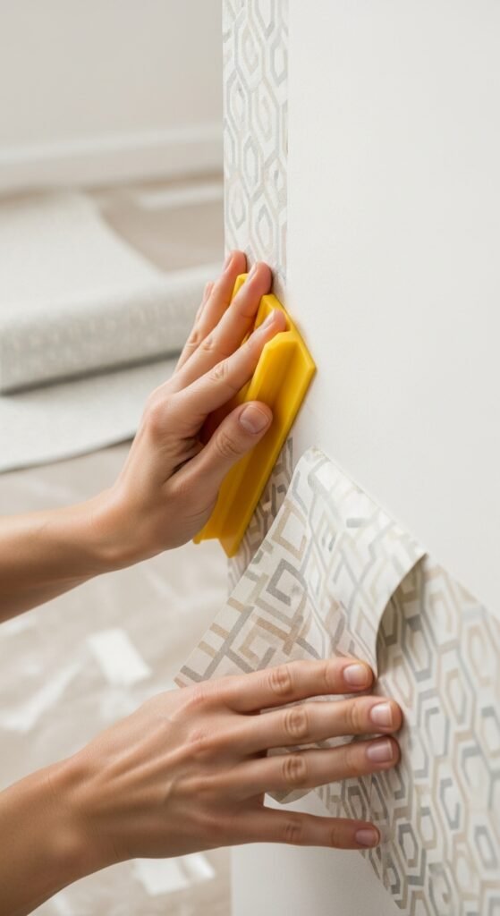 How to Apply Peel-and-Stick Wallpaper Smoothly