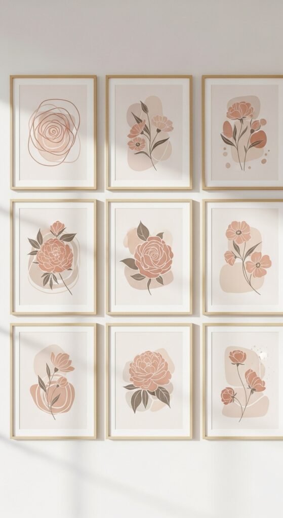 Pastel Accent Wall Art